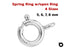 Sterling Silver Spring Ring w/open Ring Clasp, (SS/840)